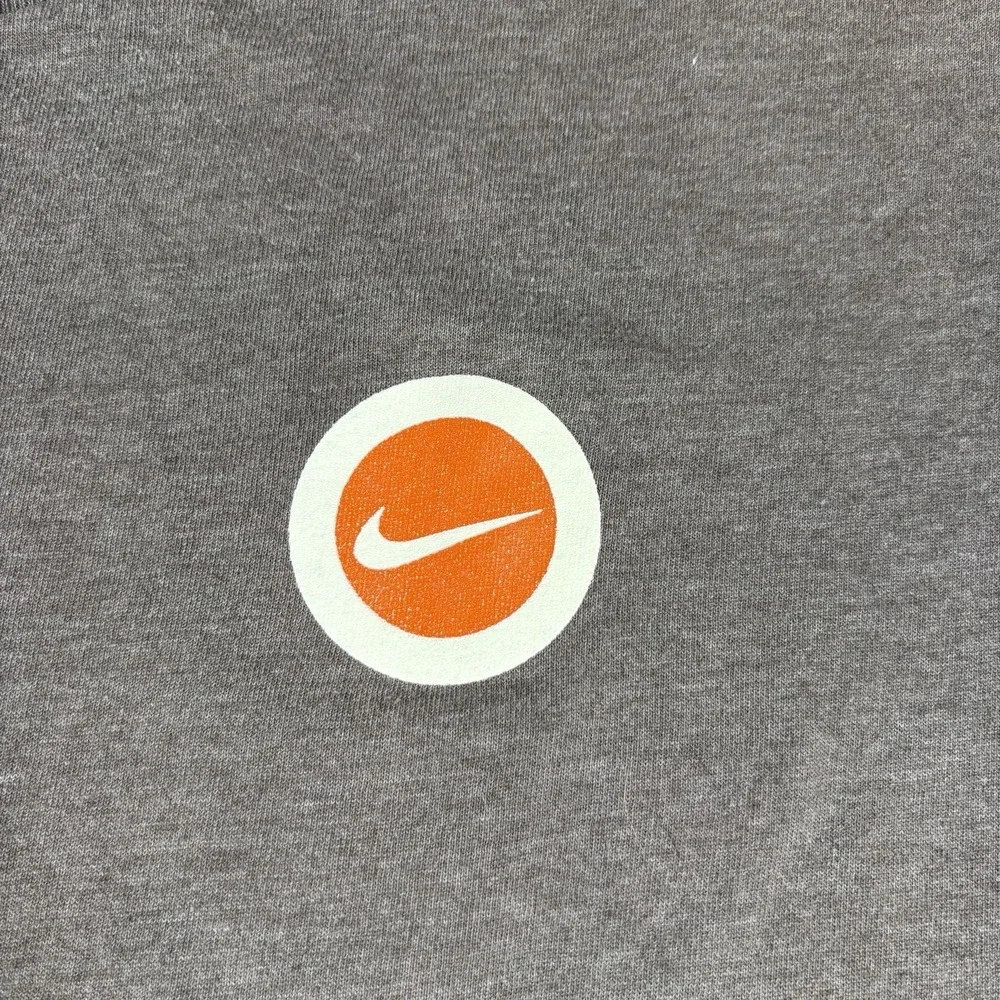Vintage 90s Y2k Nike Shirt Mens Size XL Heather Brown Logo Swoosh White Tag Fade